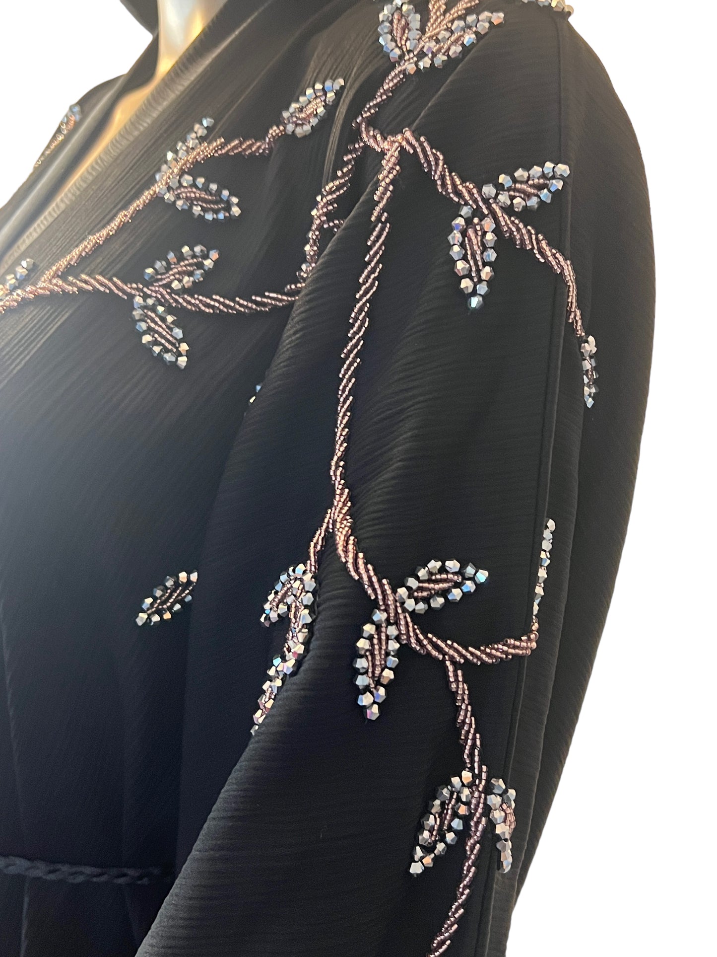 Emirati Embelished Abaya ~ Black