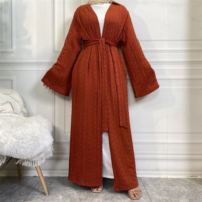 Brick Sweater Abaya ~ Final Sale