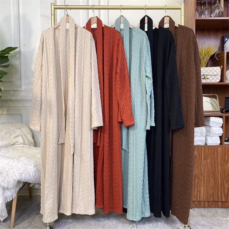Mint Sweater Abaya ~ Final Sale