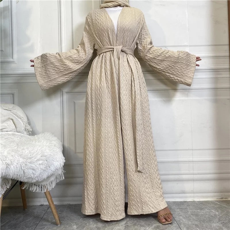 Khaki Abaya Sweater