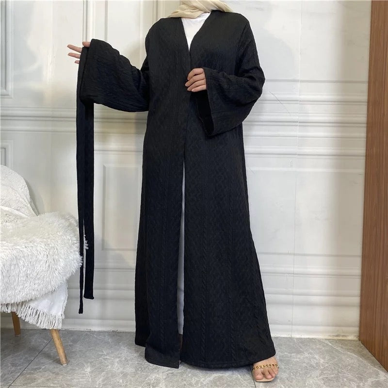 Black Sweater Abaya