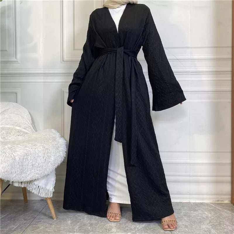Black Sweater Abaya