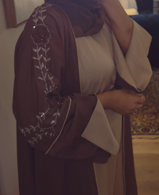 Emirati Rose Abaya ~Rosy Brown